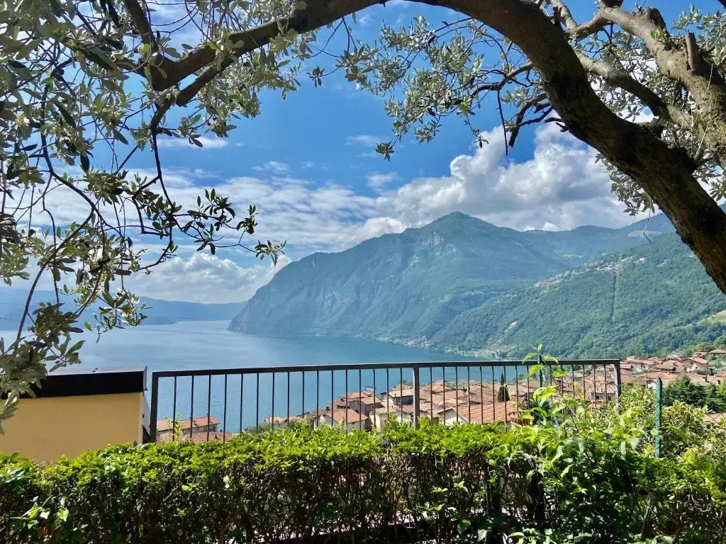 Appartamento con vista sul lago di Iseo e piscina