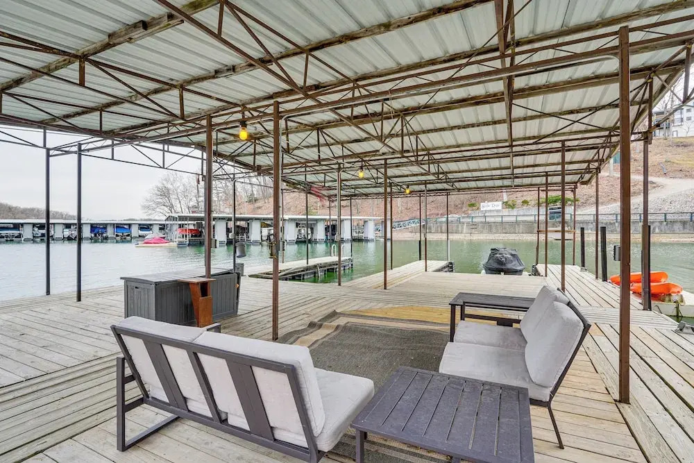 Private Dock & Theater Room: Lake Ozark Luxury