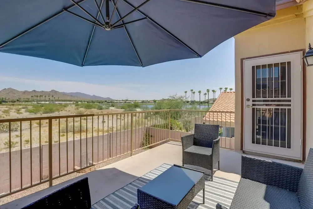 Heated Pool & Lake Views: Goodyear Getaway