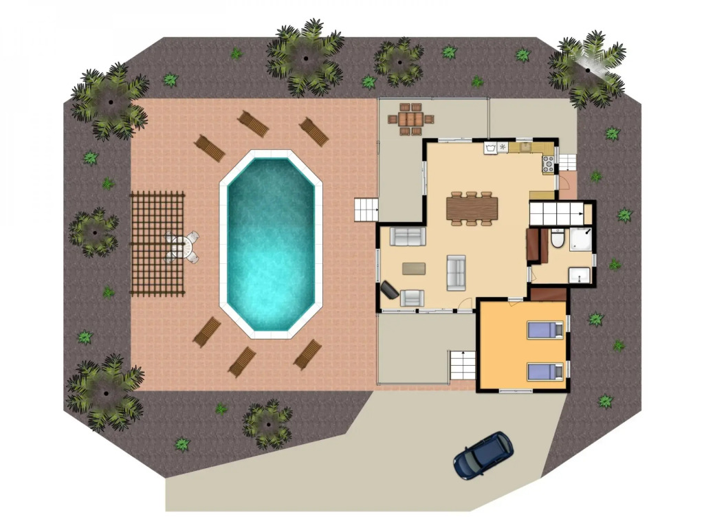 Villa Charoula Thio Large Private Pool AC WiFi