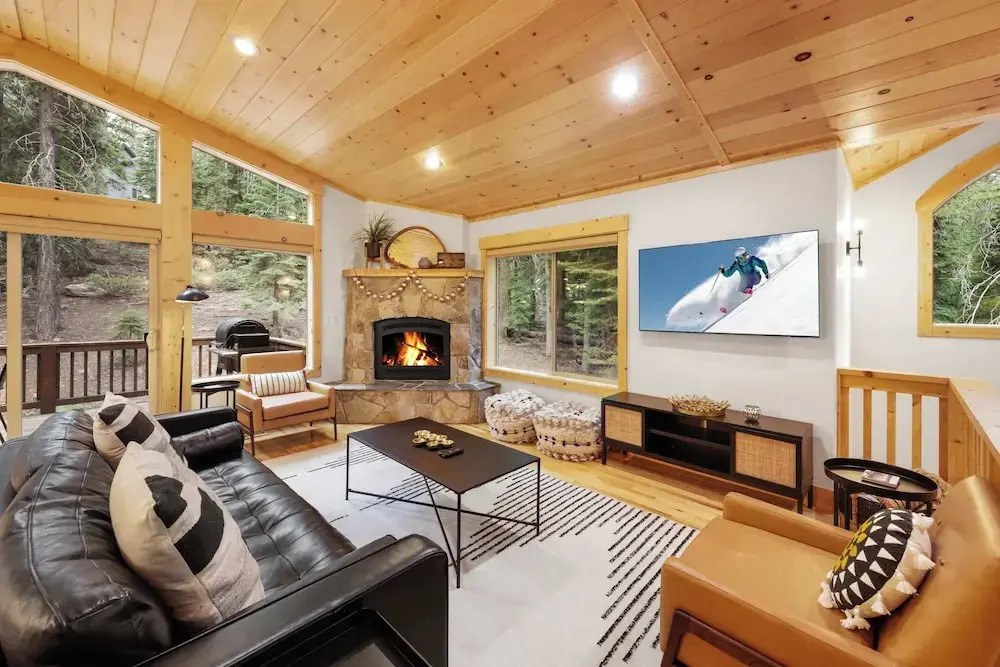 Modern Lake Tahoe Retreat Ski and Swim
