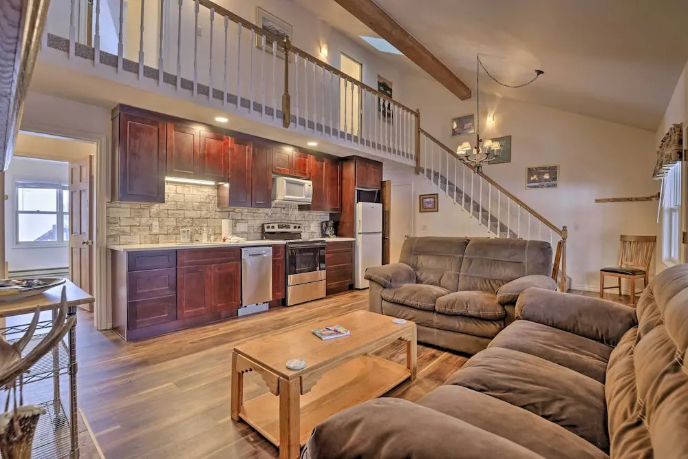 Fireplace & Stream Access: Cozy Grand Lake Retreat