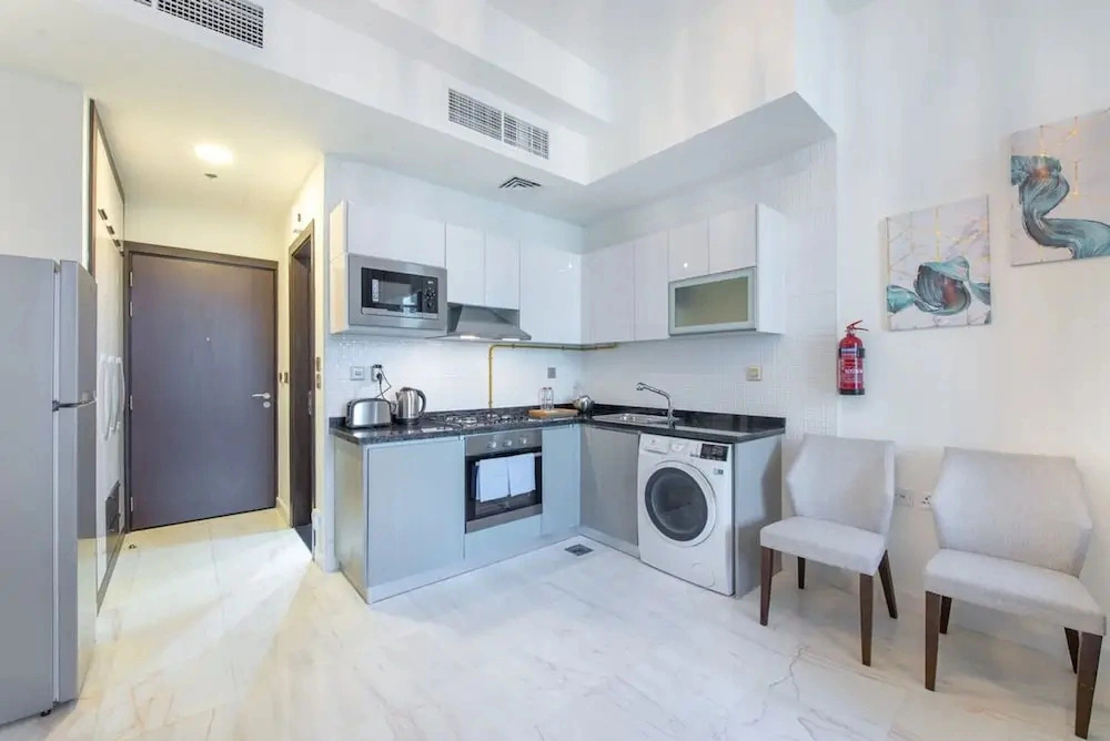 Awesome Studio Apartment With Burj Khalifa View at Business Bay