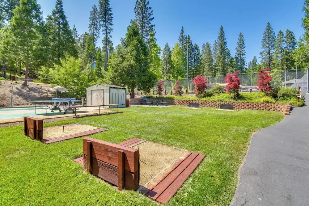Sleek Blue Lake Springs Retreat w/ Deck & Yard!