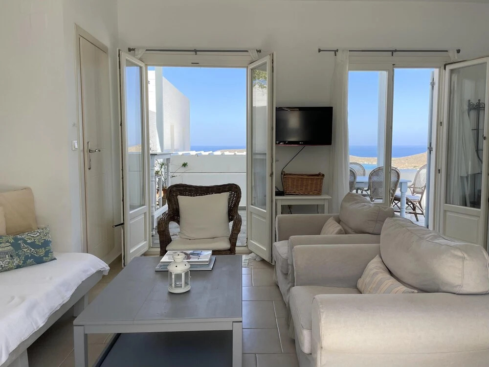 Amazing Villa Overlooking Syros Finest Beach