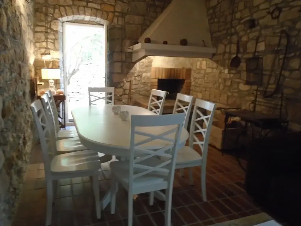 Very Spacious White Croatian Stone Seafront House With Secluded Enclosed Garden