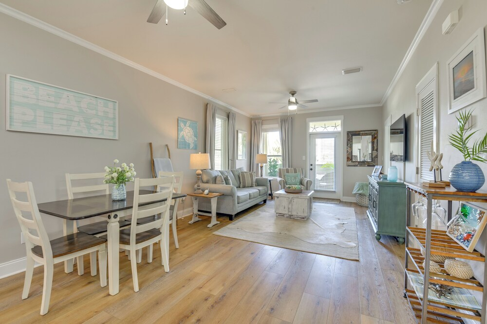 < 1 Mi to Beach: 30A Escape w/ Bikes + Pool Access