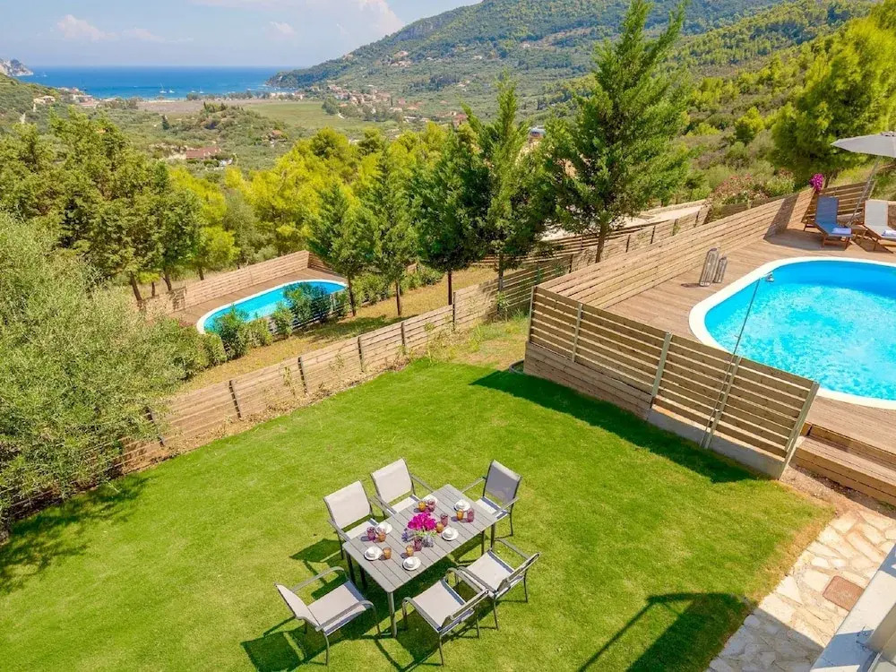 Beautiful Luxury Villa, Private Pool, Panoramic View on Ionian Sea, Zakynthos