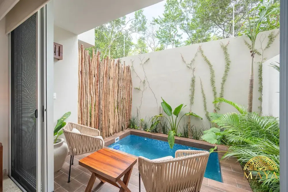 NHOA 108B Lux 1BR Condo Plunge Pool in Aldea Zama