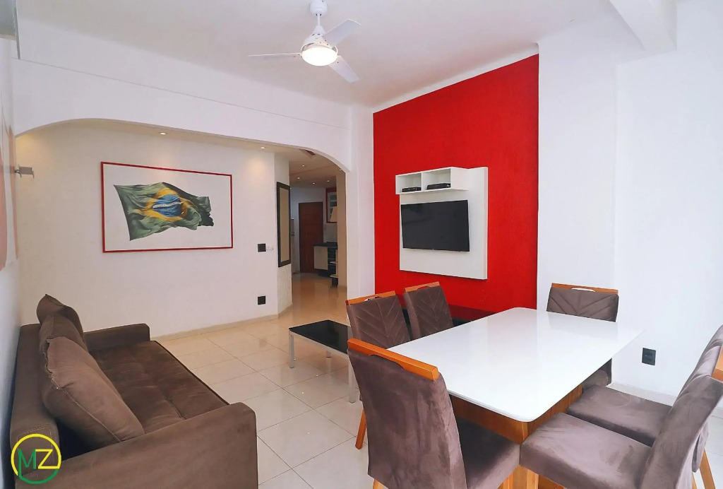 Apartamento moderno de 3 quartos com vista mar para 7 pessoas em Copacabana!