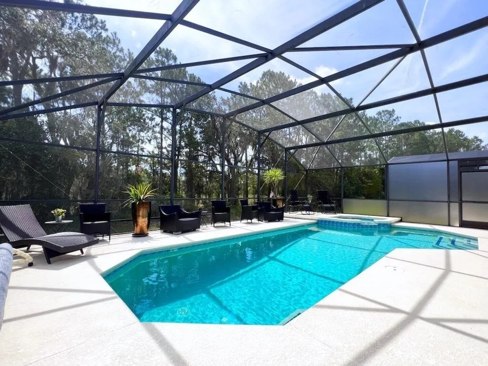 Great Privacy By Pool- Pool Home With Game Room 4 Bedroom Home by RedAwning