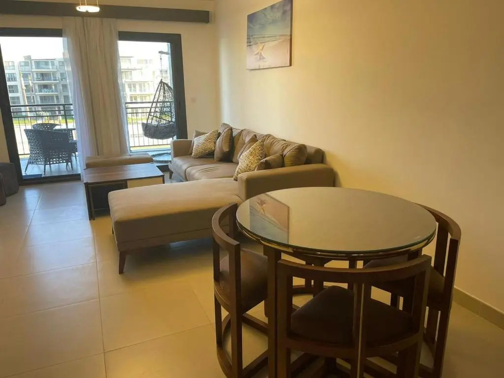 Studio for rent at marina marassi 1 first row Qanal with new furniture