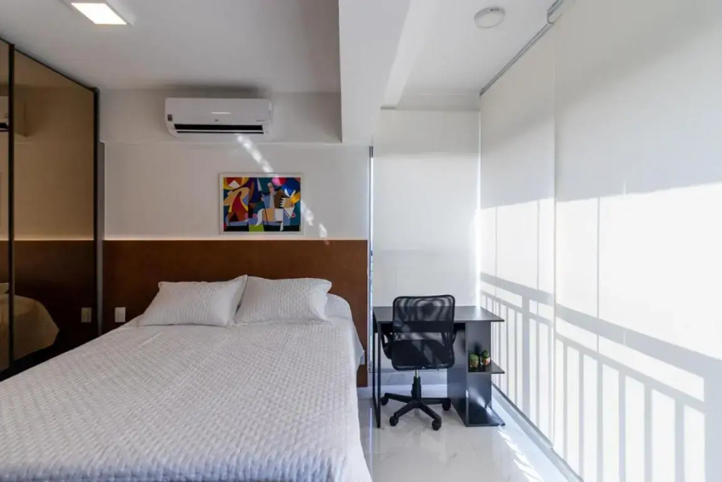 Studio de luxo mobiliado em Moema