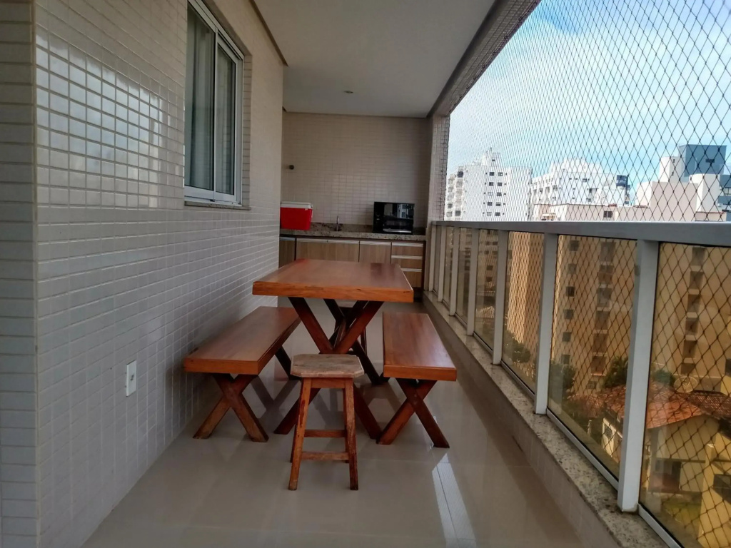 Edf Gil Nogueira - Praia Morro - Box 09 - Guarapari - FRENTE - SOL MANHA - PISCINA-SAUNA - 02 quartos - TVS Tela Plana - Wi-Fi - Varanda Gourmet - Tela de Proteção e Churrasqueira à gas - Dois elevadores - 01 GARAGEM - Portaria 24 horas - 50 Mts Praia