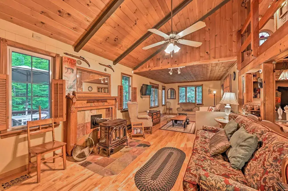Beautiful Jay Peak Home Near Creek & Waterfalls!