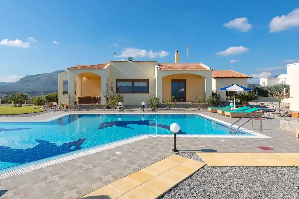 Villa Rose on the beach