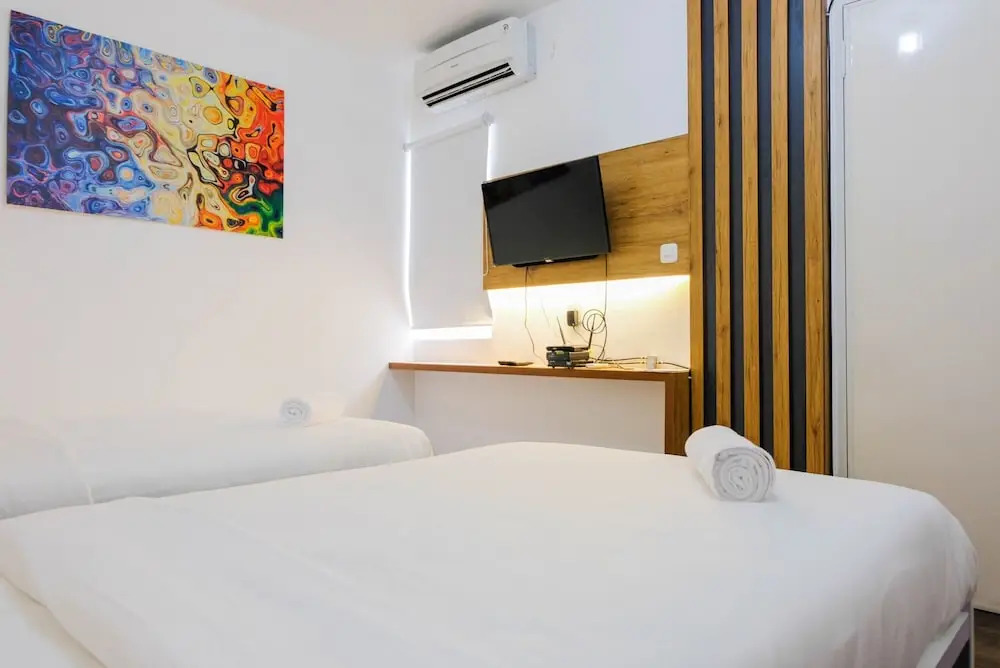 Studio Apartment with Twin Bed at Aeropolis Residence