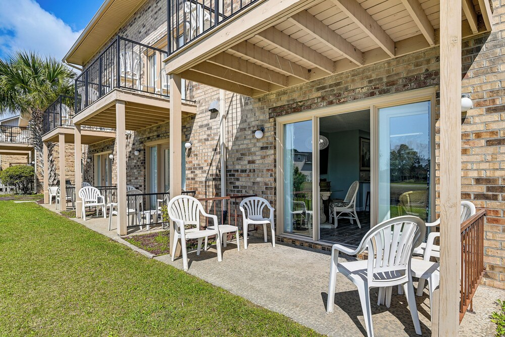 Water-view Patio! Condo 2 Mi to Surfside Beach
