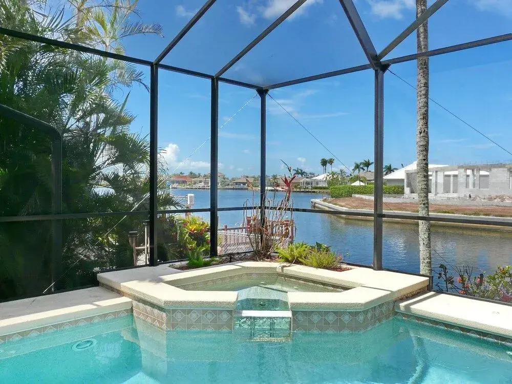 Elegantly decorated waterfront home with pool and spa