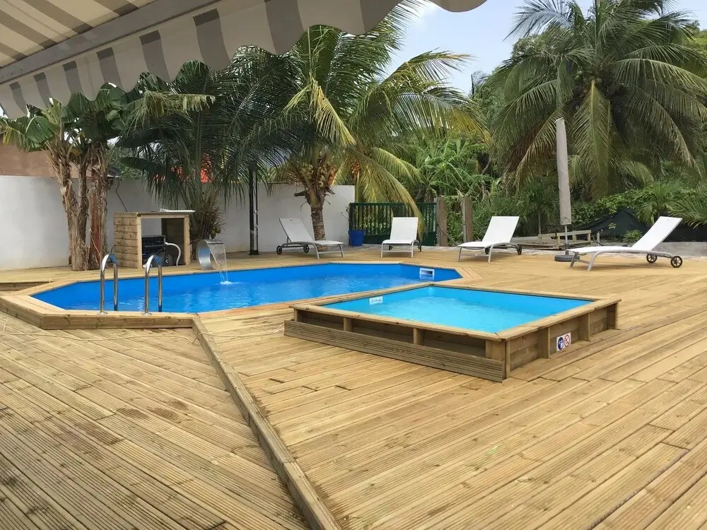 Bungalow With 2 Bedrooms in Ste Rose, With Pool Access, Enclosed Garde