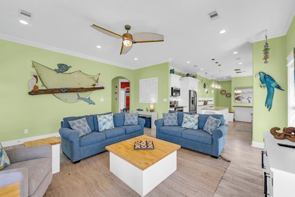 Steps to Shore! just Beachy Home w/ Deck + Views