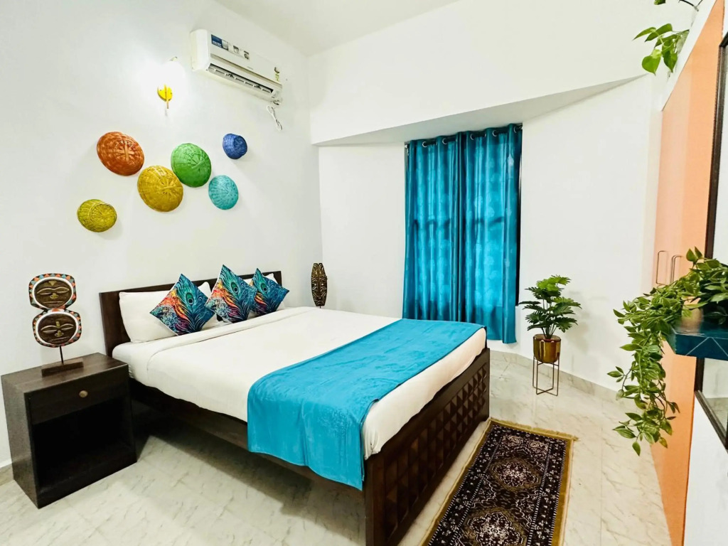GR STAYS Beautiful 2bhk Apartment In Arpora 5 mins to Baga