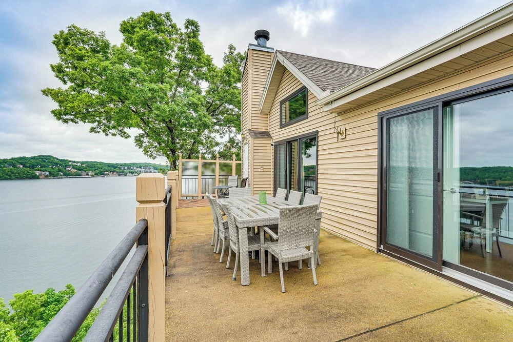 Boat Slip & Water Views: Lake Ozark Condo