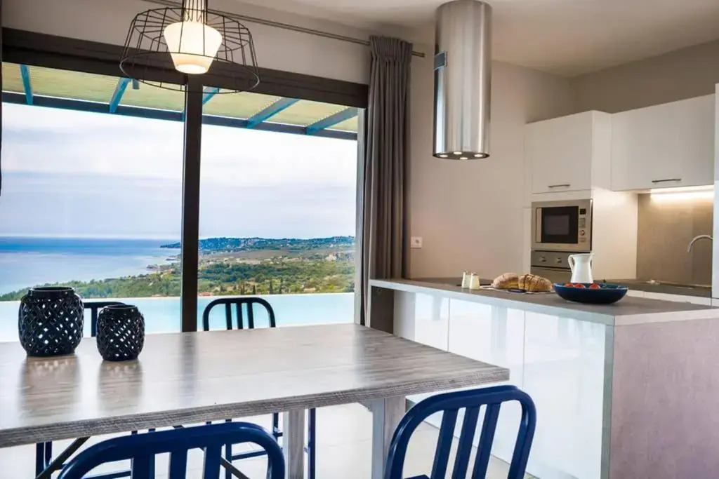 New Villa Blue with private pool at Trapezaki