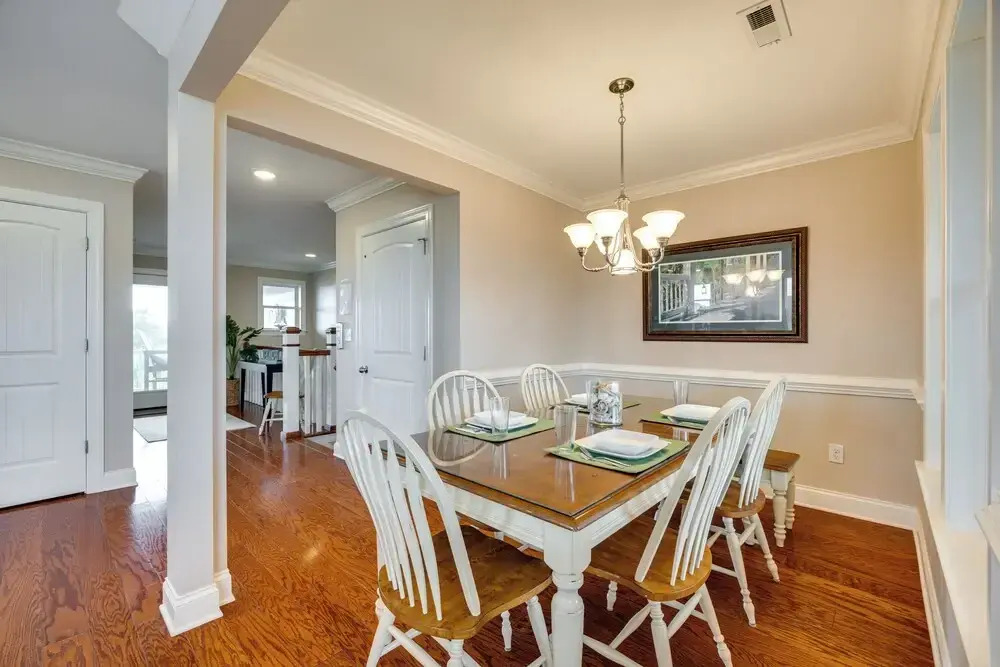Walk to Beach: Oak Island Retreat w/ 210-yard Dock