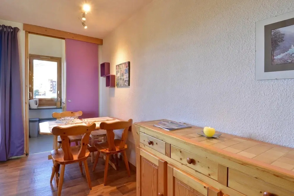 Belle Plagne Studio on the Resort Center for 4 People of 28 mÂ² Be640