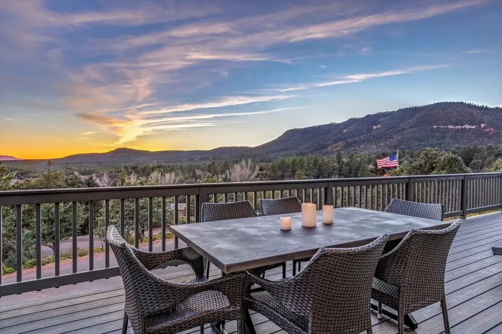 Modern Pine Retreat w/ Deck & Stunning Views!
