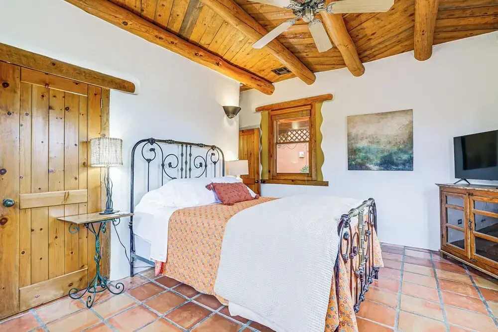 Las Cruces Santa Fe-style Adobe Home on 6 Acres!