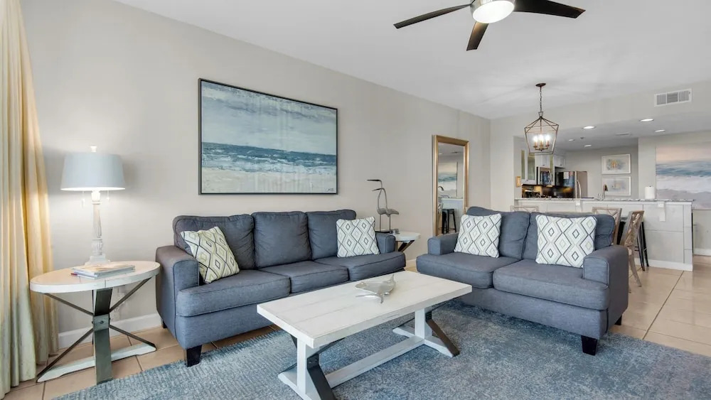 Spacious 2BR Condo w/ Partial Gulf Views, Pool, Across the Street From Beach!
