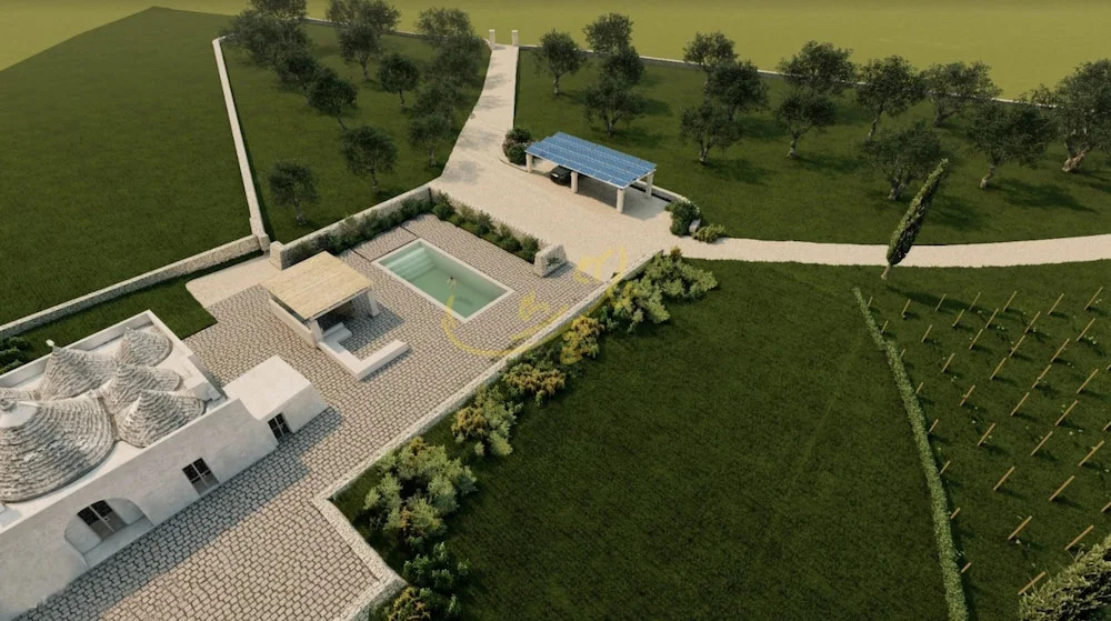 TD I Coni di Pinur Trulli With Scenic Valley View