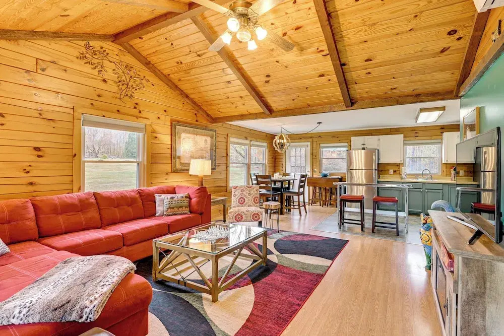 High Peak Heaven: Cozy Log Cabin on 1 Acre!