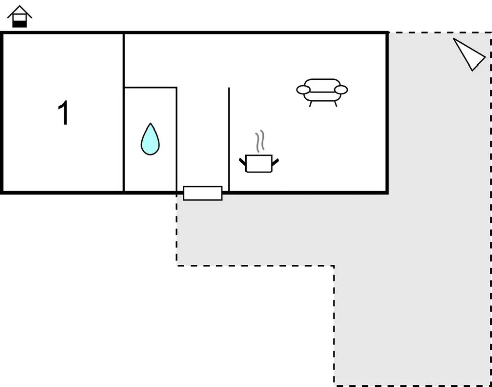 Nice Home in Icici With Wifi and 1 Bedrooms