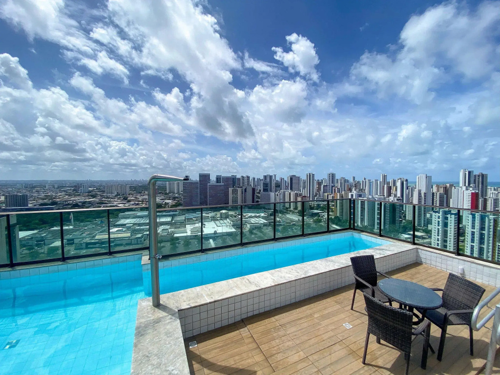 Flat localizado a 200m Shopping Recife, bem Perto da Praia de Boa Viagem e com Wi-Fi 400Mbps