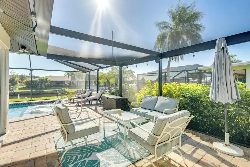 Canal Access! Pet-friendly Cape Coral Group Escape