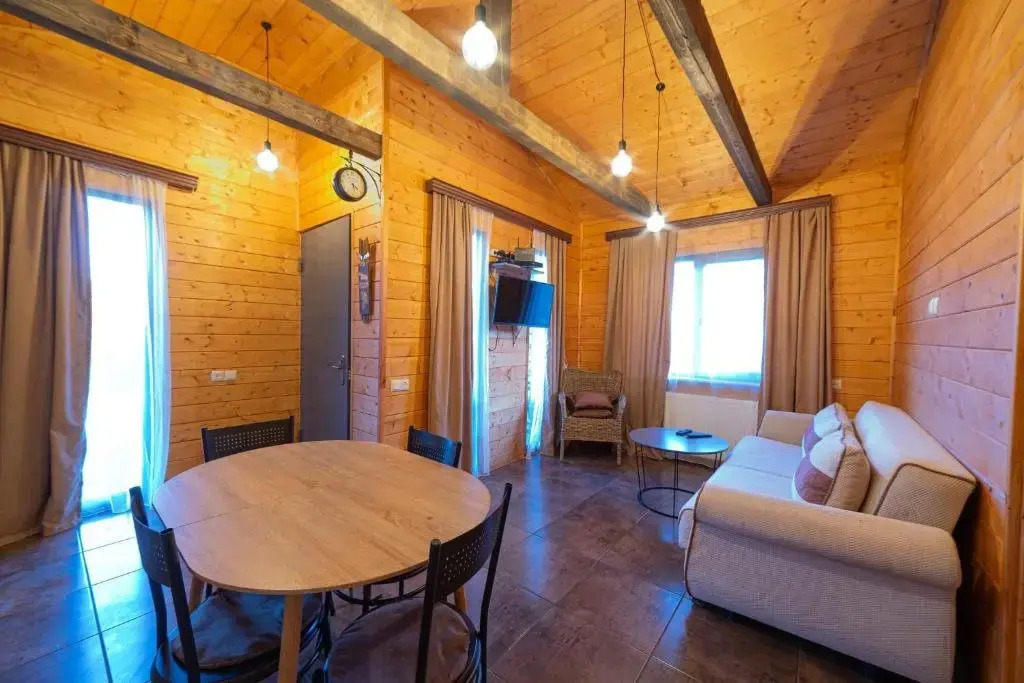 cozy wooden cottage in Bakuriani