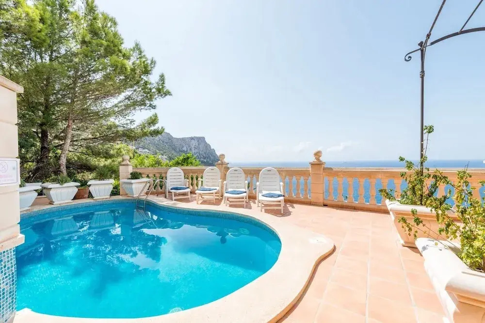 With Panoramic Views On The Sea - Villa Cala Llamp