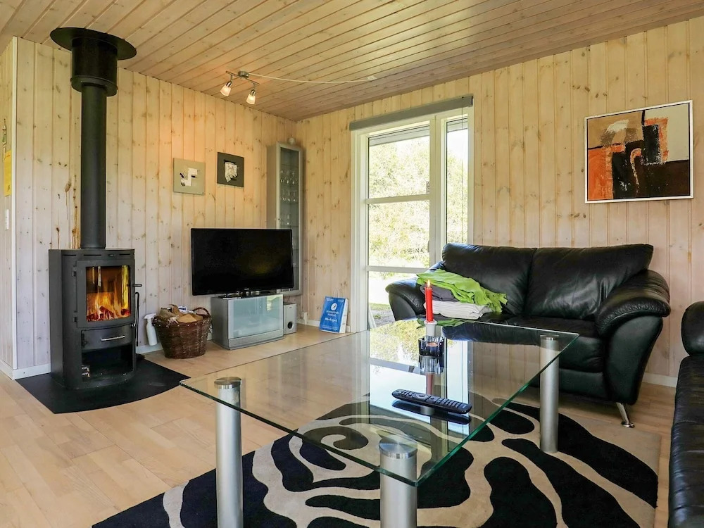 Modern Cabin in Logstor With Fireplace