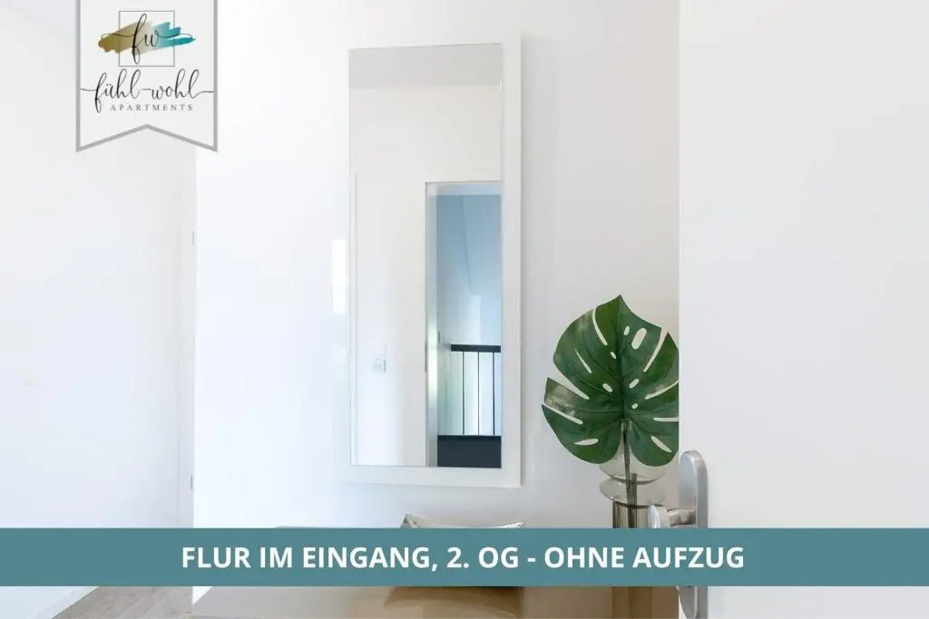 Apartment am Hofgarten - 2 Zi Küche, Duschbad, Balkon und Parkplatz