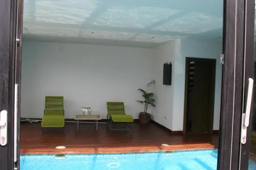 Casa ceca de la Playa y Barcelona, con piscina climatizada y jacuzzi