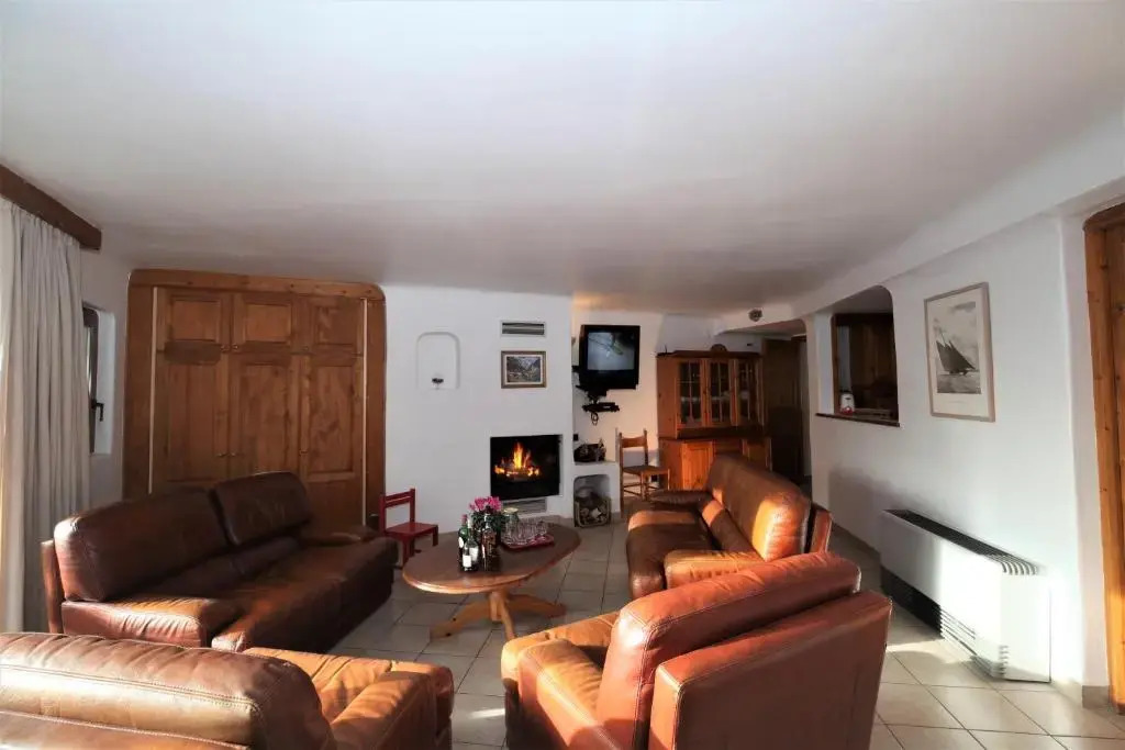 Apartment Renard 140m2 - 5-6 rooms - Living room with fireplace