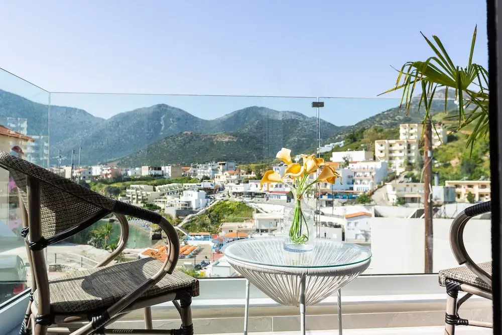 Double Studio with Sea and Mountain View in Akrogiali Luxury Aparthotel
