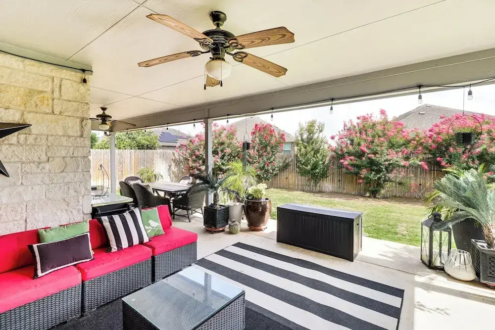 Covered Patio + Yard: Spacious Leander Home!