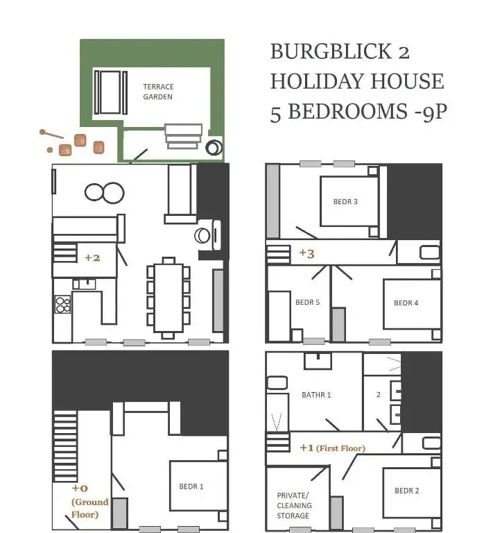 Holiday House Burgblick2 with Garden - Vosproperties