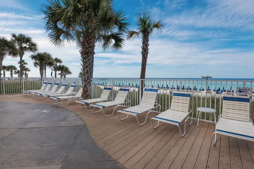 Water Park On-site! 2 Beachfront Master Suites! Corner Balcony Views!