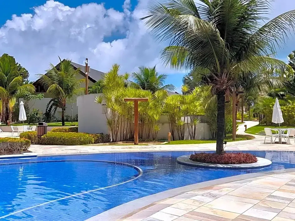 Aconchegante Flat em condomínio na beira mar de Muro Alto - Malawi Beach Resort