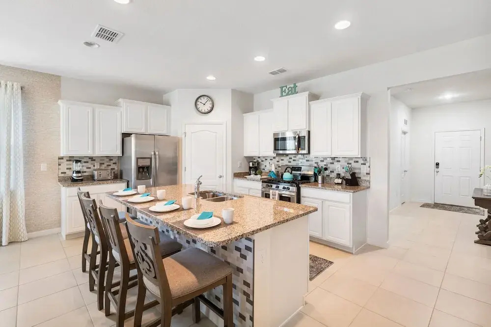 Solterra Resort Davenport FL Clubhouse Area - 7 Bedroom 6 Bath Home with Private Pool Spa - Lazy River 20 min from Disney